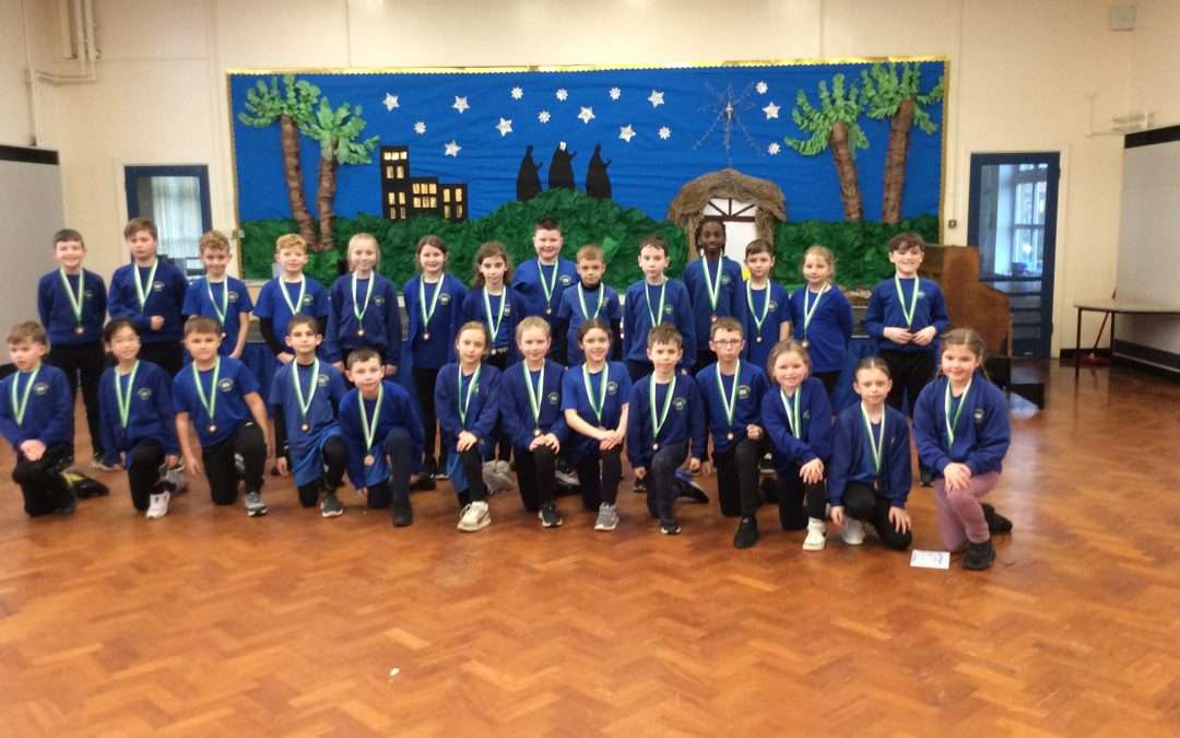 Year 4 win bronze at the Sportshall Athletics!